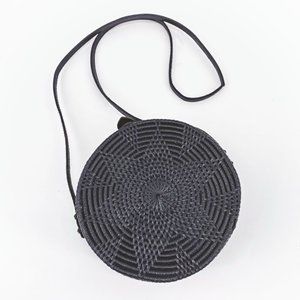 Amerii Boho Rattan Round Crossbody